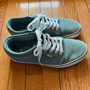 Light Blue Vans Sneakers with Laces, men’s size 8, women’s size 9.5